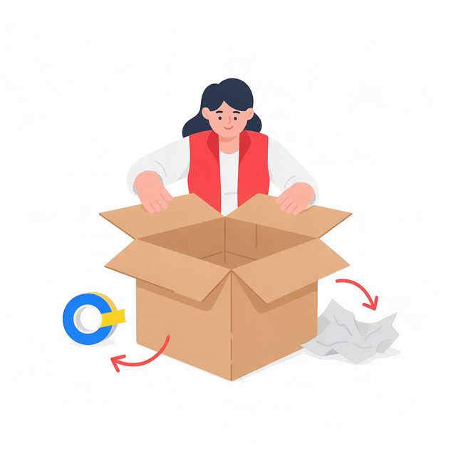Packing a shipment into a box